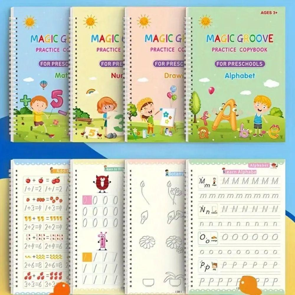 Kinderen Leerwerkboeken Set van 4 voor Creatief Leren en Ontwikkelen 2