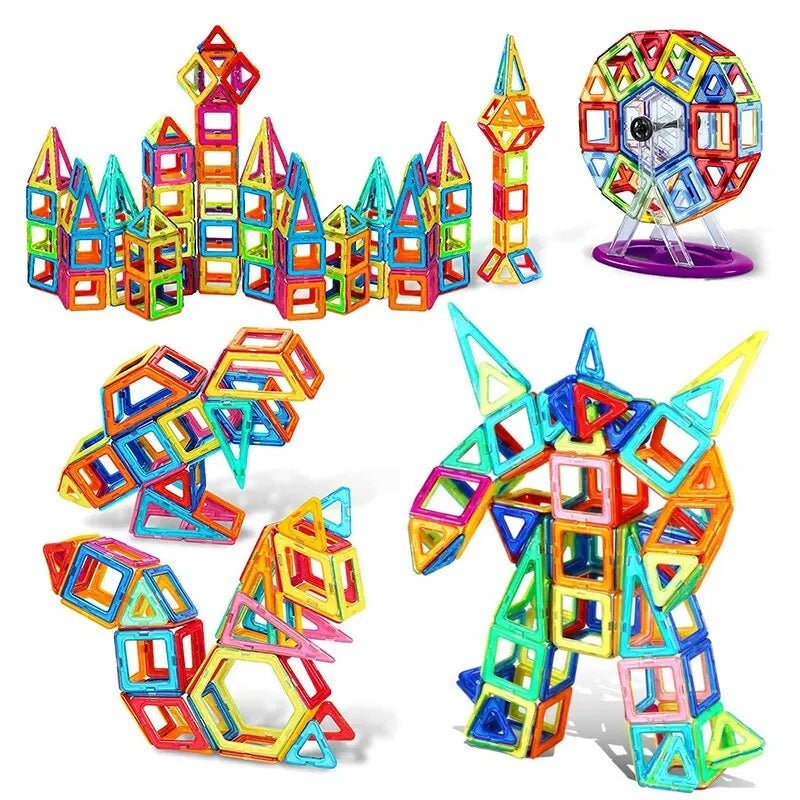 Kinderen Magnetische Bouwstenen Set Creatief Spel Geometrische Vormen 8