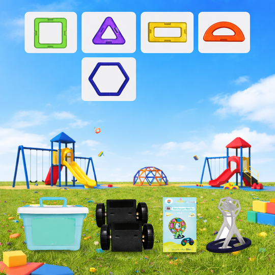 Kinderen Magnetische Bouwstenen Set Creatief Spel Geometrische Vormen 9