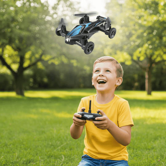 Kinderen's 2-in-1 Voertuig en Drone Avontuur 2