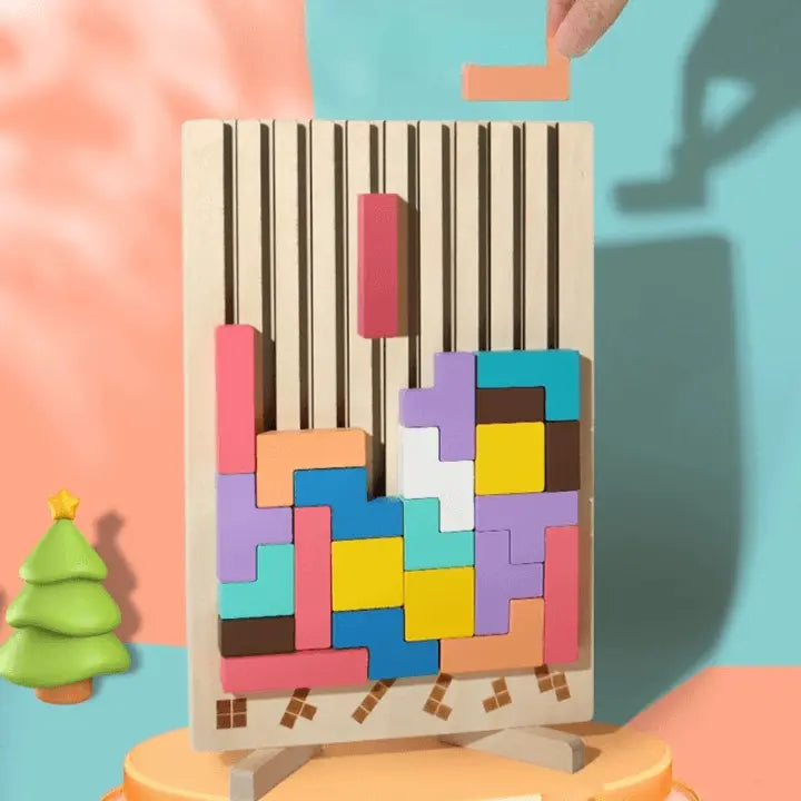 Kinderen's Houten Stapel Puzzel Spel Montessori Inspiratie 1