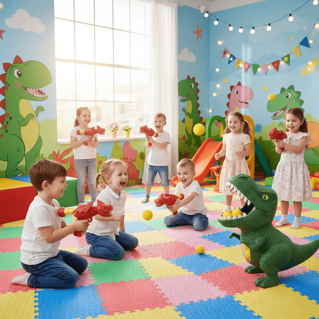 Kinderen's Schietspel Dinosaurus Thema 1