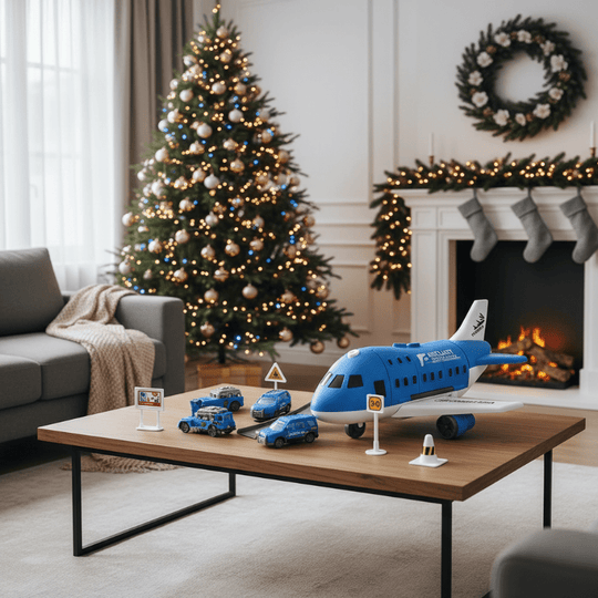 Kinderen's Speelset Vliegtuig en Voertuigen Interactief 3