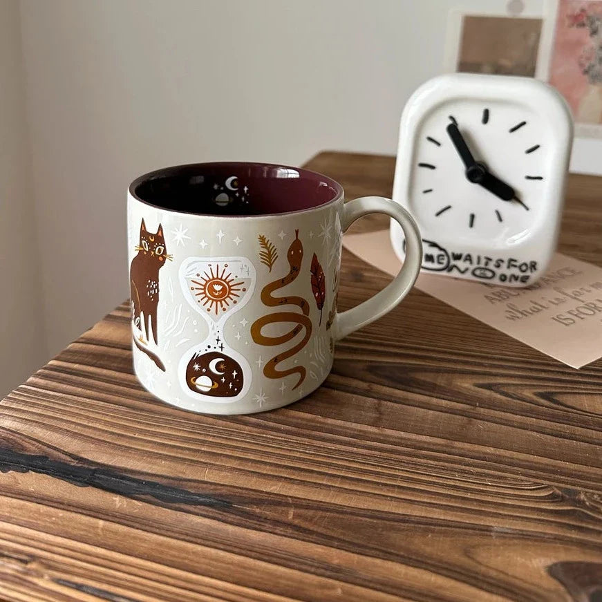 Koffiemok Fantasierijk Ontwerp Met Hemelwezens 7