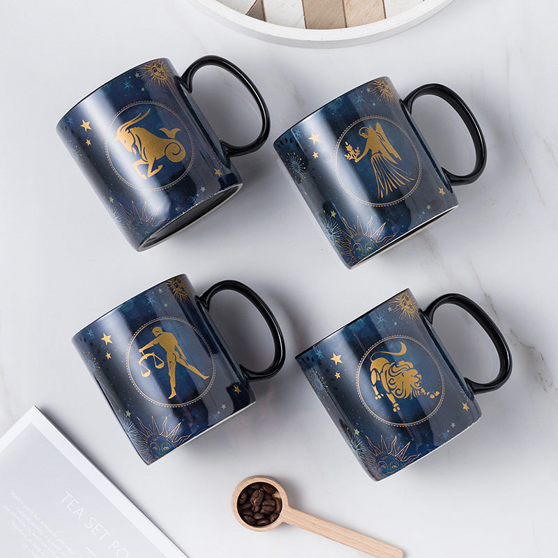 Koffiemok met Sterrenbeeld Ontwerp Warmtegevoelig Decoratief Geschenk 6