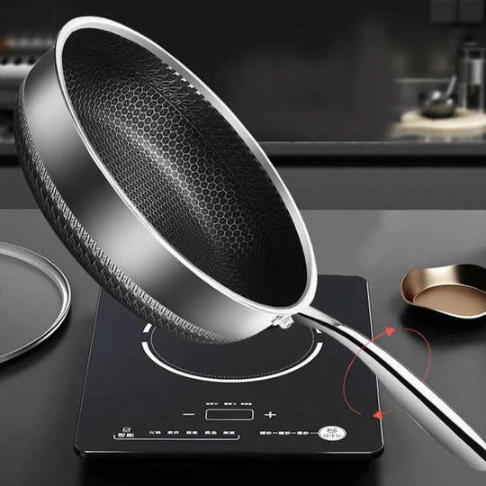 Kookpan Inductie met Honingraatstructuur voor Professioneel Koken 4