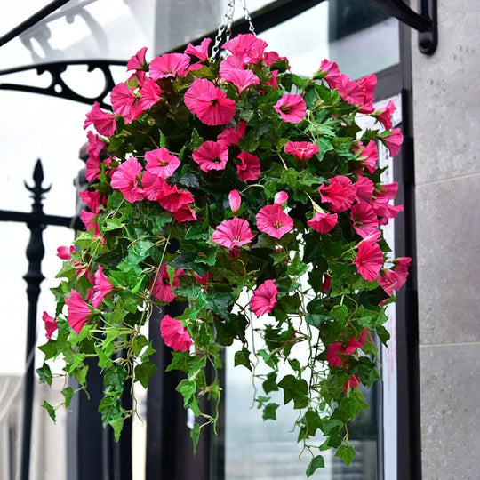 Kunstmatige Morning Glory Bloemen voor Binnen en Buiten Decoratie 0
