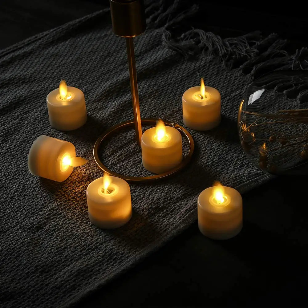 LED Theelicht Kaars met Bewegende Vlam voor Woondecoratie 2