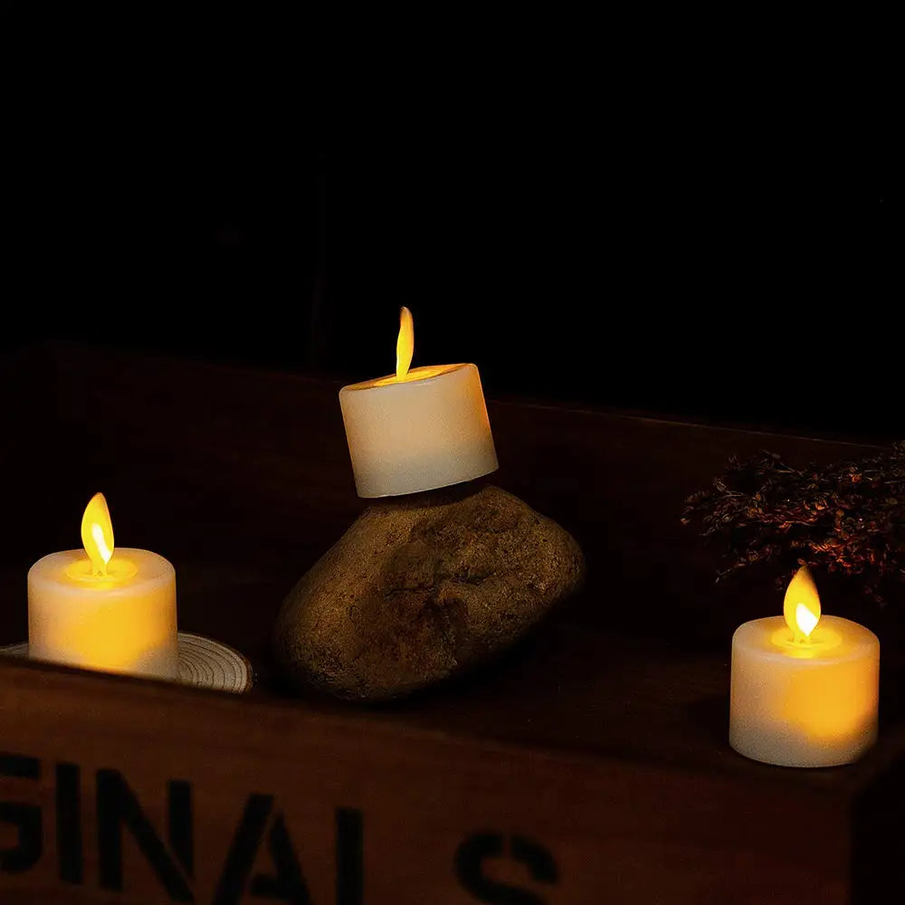 LED Theelicht Kaars met Bewegende Vlam voor Woondecoratie 3