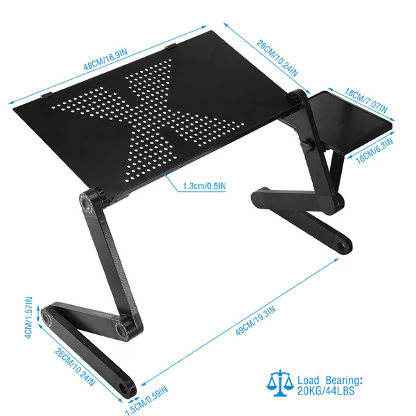 Laptopstandaard 360° Verstelbaar voor Thuis en Kantoor 6