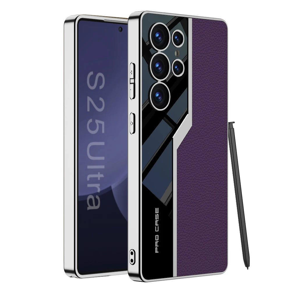 Lederen Case voor Samsung Galaxy S25 en S24 Ultra 12