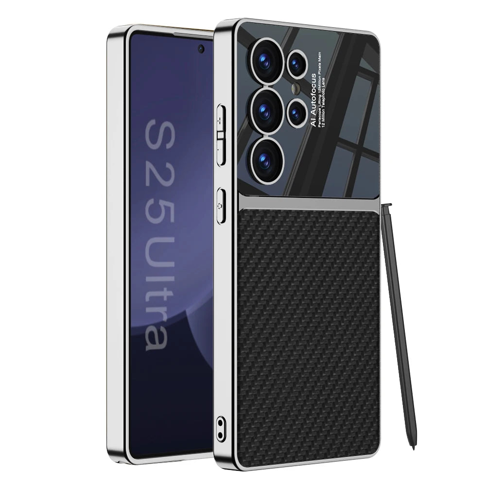 Lederen Case voor Samsung Galaxy S25 en S24 Ultra 9