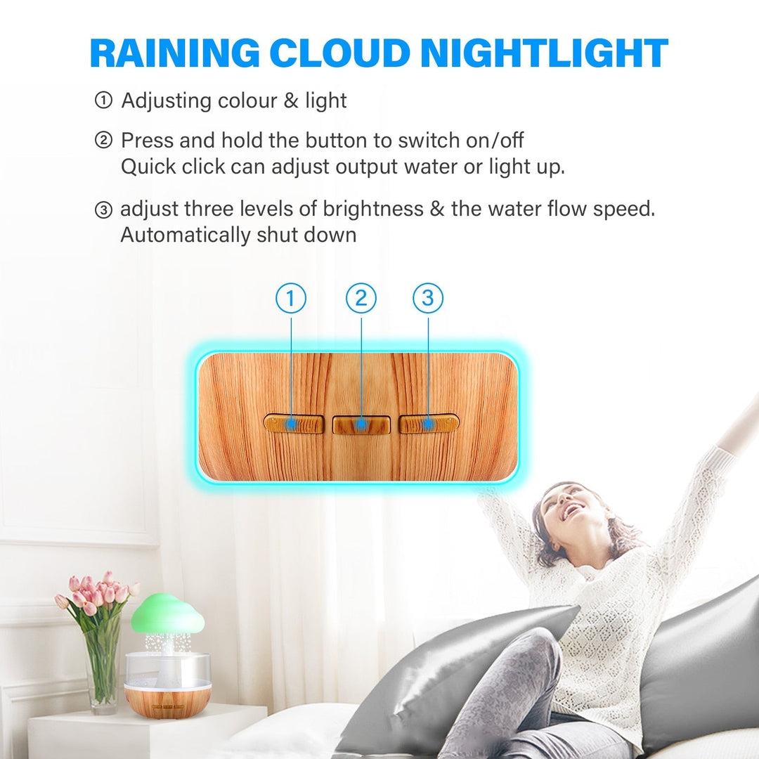 Luchtbevochtiger Zen Raining Cloud Design voor Slaapkamer en Woonkamer 6