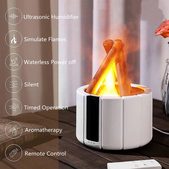 Luchtbevochtiger met Aromatherapie voor Slaapkamer en Woonkamer met Stil Ontwerp 5