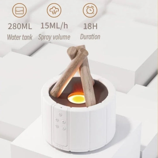 Luchtbevochtiger met Aromatherapie voor Slaapkamer en Woonkamer met Stil Ontwerp 6