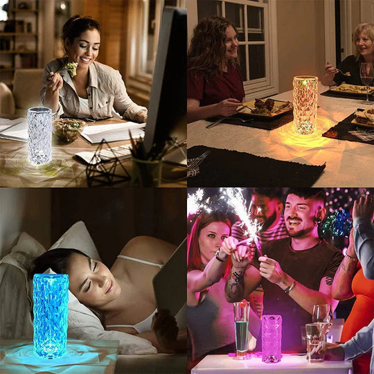 LumiCrystal LED Lamp Met Aanpasbare Kleuren 3