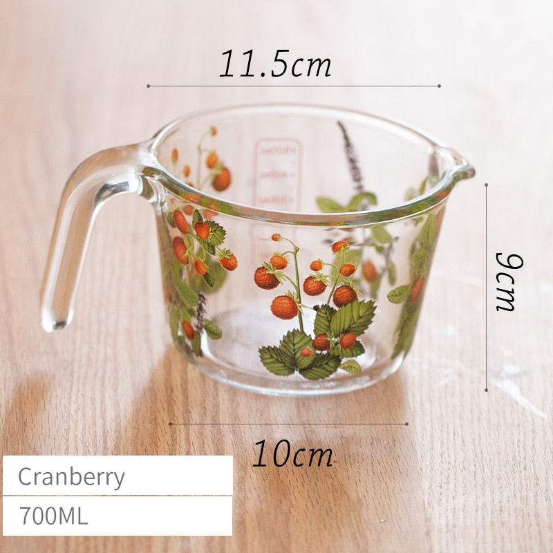 Maatbeker met Deksel Bloemen Design 13