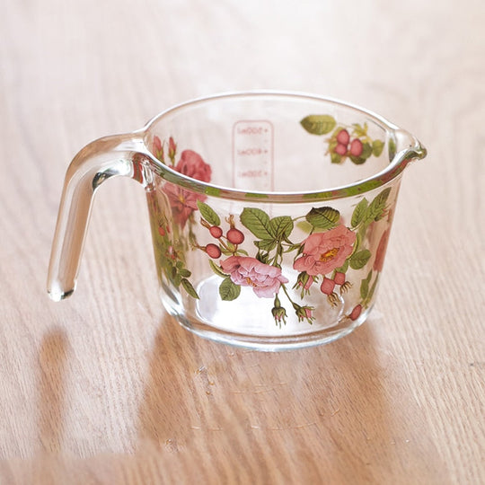 Maatbeker met Deksel Bloemen Design 2