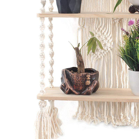 Macramé Wandplank met Kwastjes voor Decoratie 8