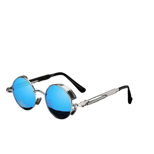 Mannen Ronde Zonnebril Steampunk Stijl 0