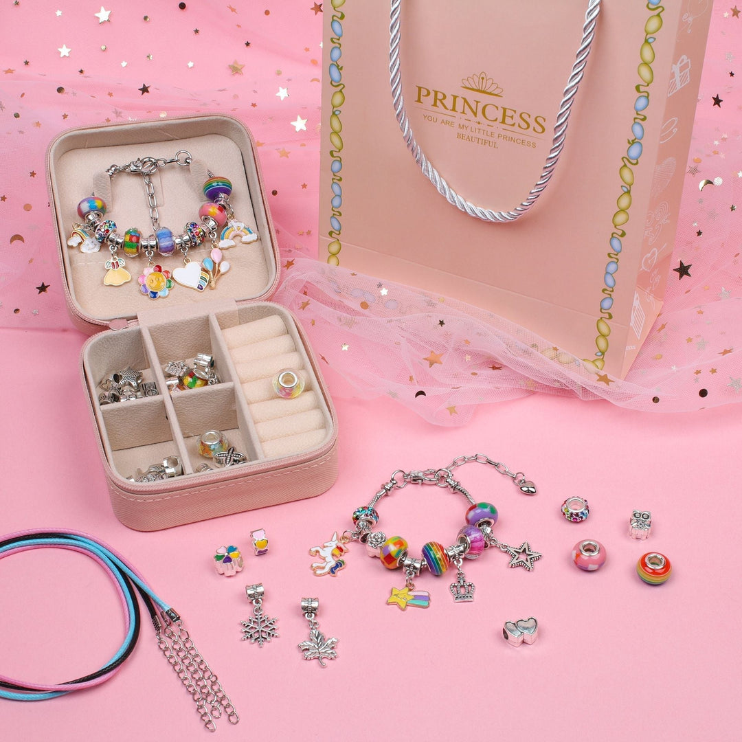 Meisjes DIY Sieraden Set met Bedels 0