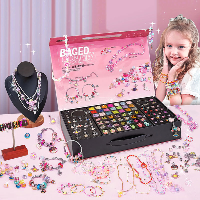 Meisjes DIY Sieraden Set met Bedels 14