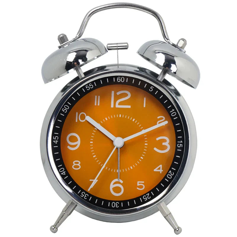 Metalen Analoge Wekker Retro Stijl voor Slaapkamer 10
