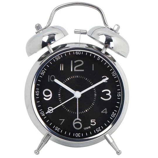 Metalen Analoge Wekker Retro Stijl voor Slaapkamer 7