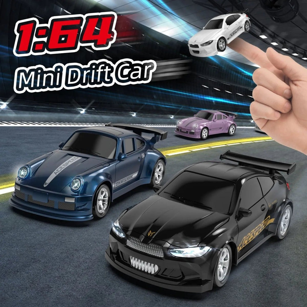 Mini RC Auto 1:64 met Driftfunctie en 2,4 GHz Afstandsbediening 4