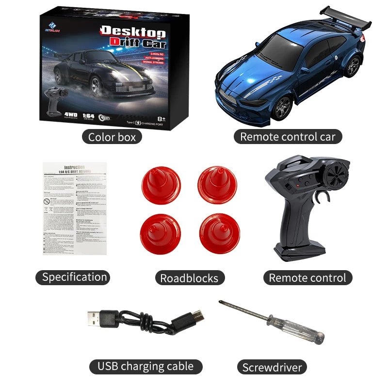 Miniatuur Driftauto 1:64 met Afstandsbediening 8