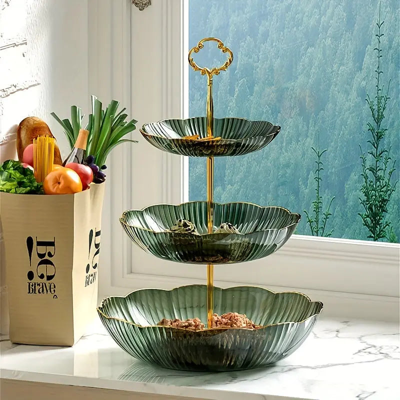 Moderne 3-laags Fruit- en Groente Organizer voor Keuken 3