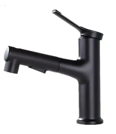 Moderne Badkraan Met Handdouche Eengreeps Uittrekbaar Design 5