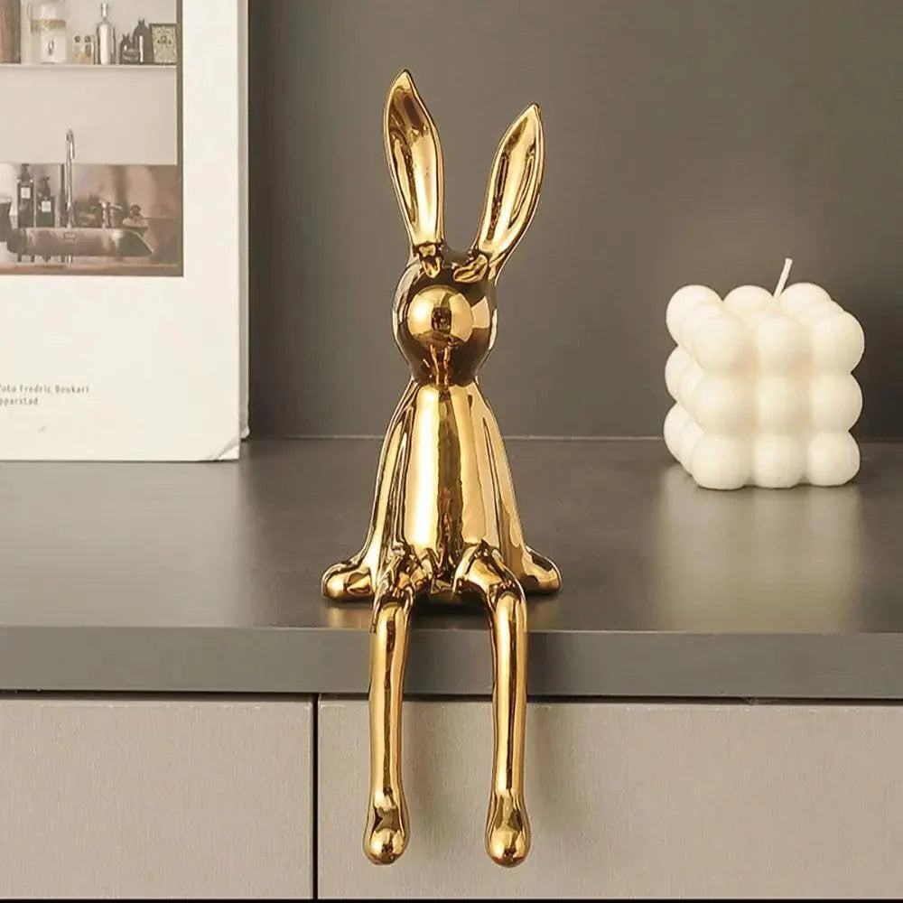 Moderne Dierensculptuur Konijn Ornament 0