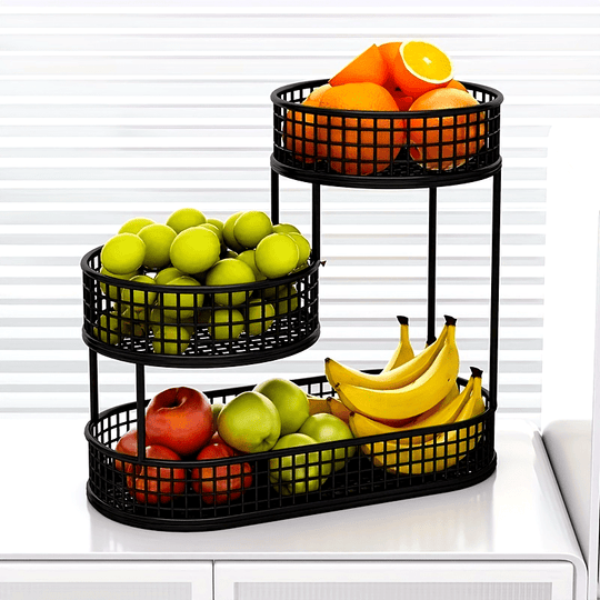 Moderne Fruitmand Meerdere Etages voor Keuken en Eettafel 1