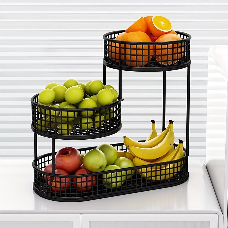 Moderne Fruitmand Meerdere Etages voor Keuken en Eettafel 2
