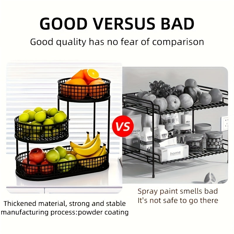 Moderne Fruitmand Meerdere Etages voor Keuken en Eettafel 5