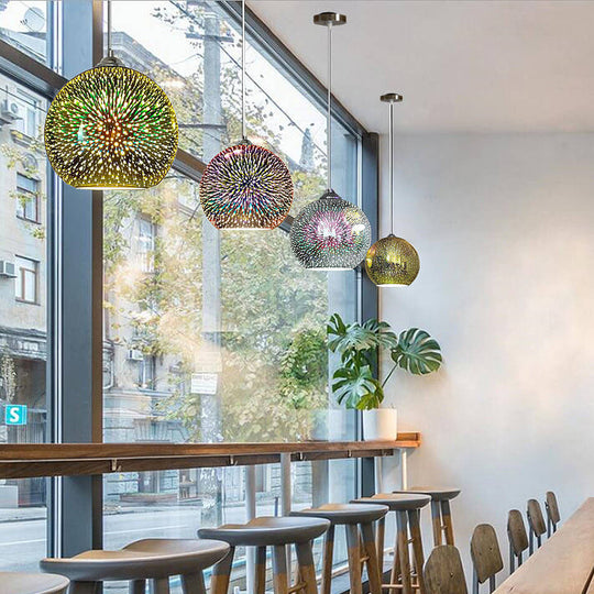 Moderne Hanglamp 3D Vuurwerk Design voor Eettafel en Woonkamer 3