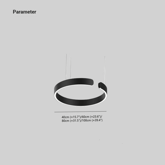 Moderne Hanglamp Ronde LED Voor Woonkamer Eettafel - Minimalistisch Industrieel Design 5