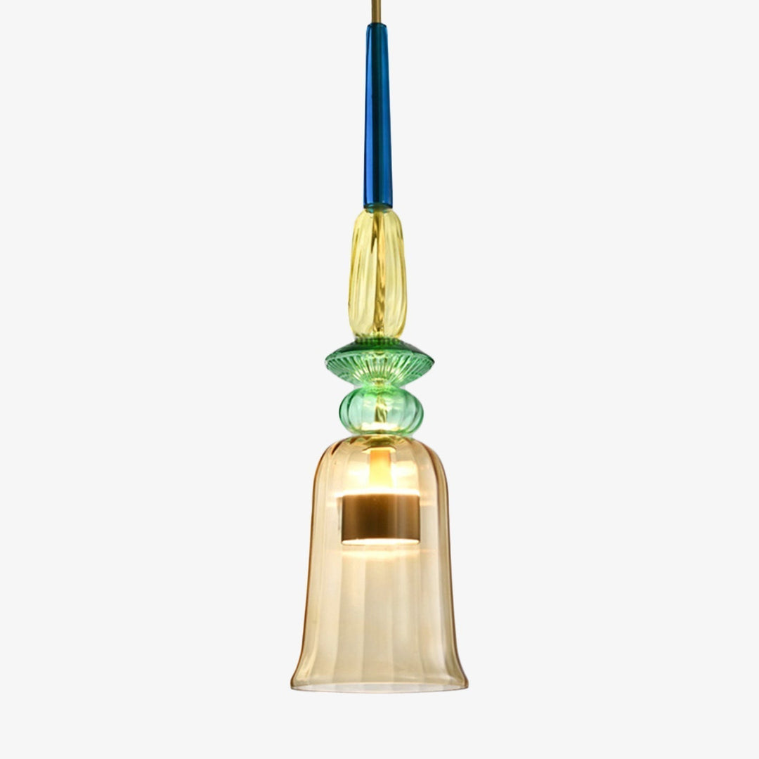Moderne Hanglamp Sofia Met Gekleurd Glas 10