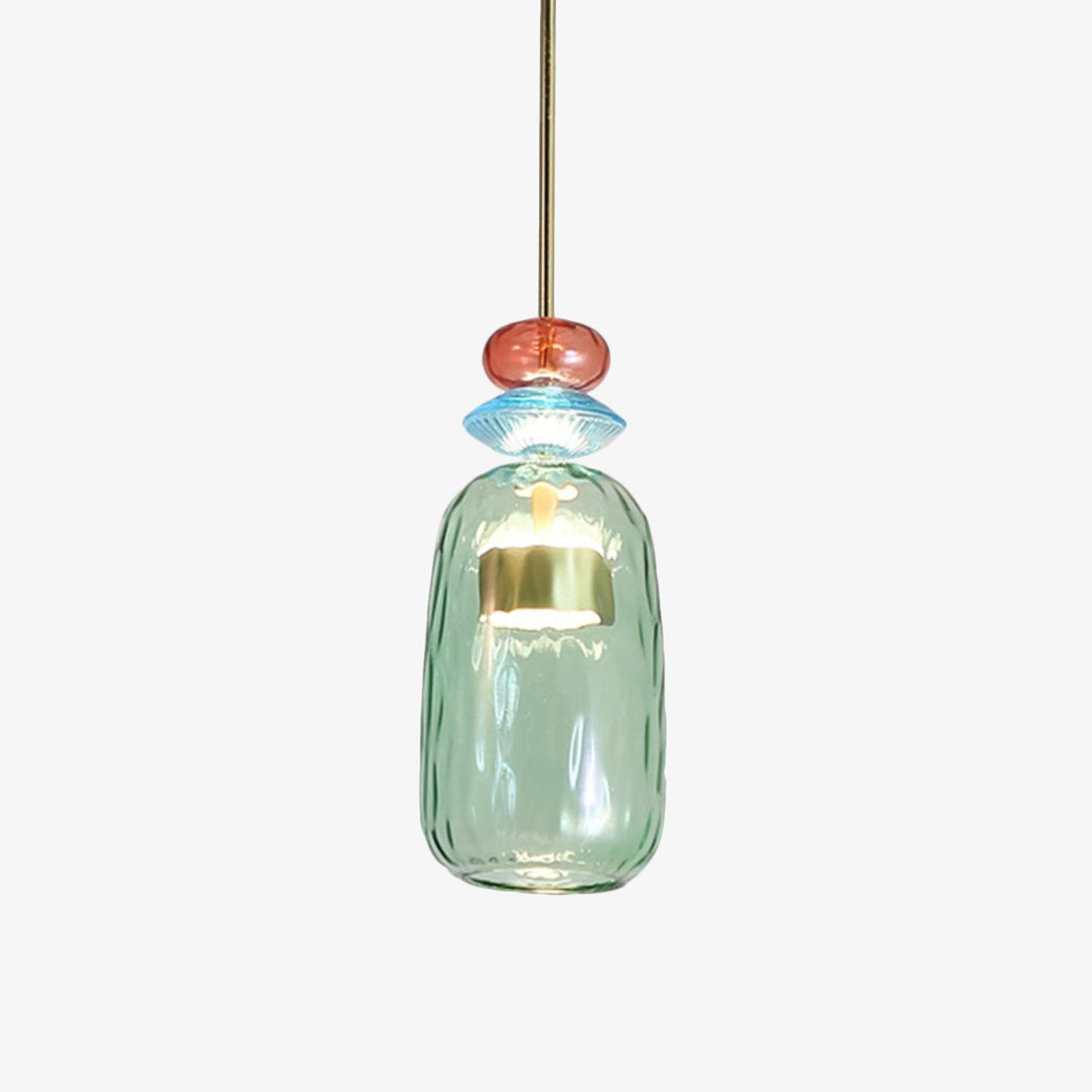 Moderne Hanglamp Sofia Met Gekleurd Glas 9