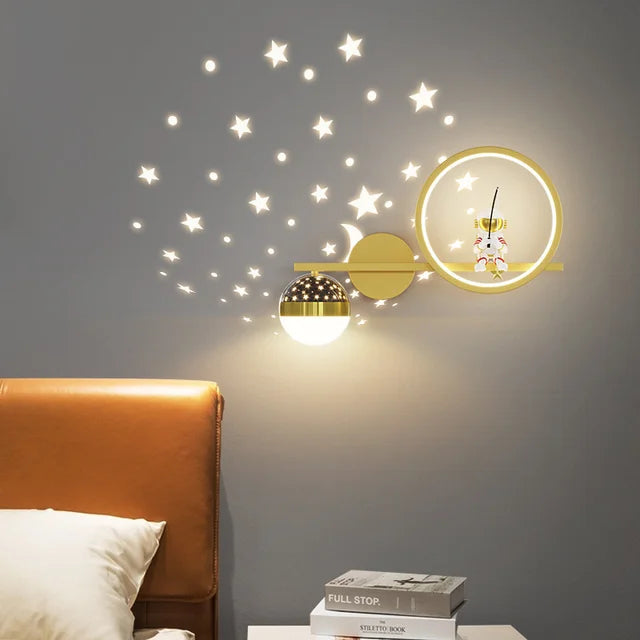 Moderne Kinderwandlamp Speels Ontwerp 2