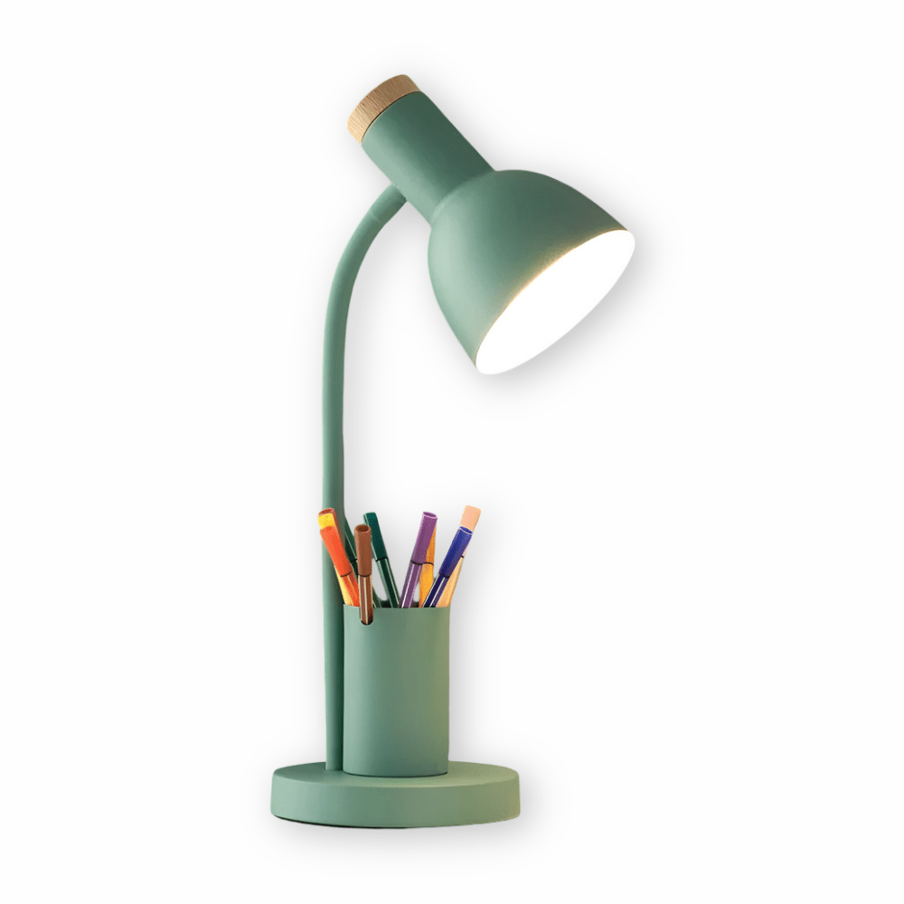 Moderne LED-bureaulamp met penhouder 9
