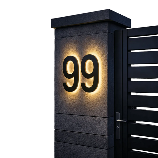 Moderne LED Huisnummers voor Buiten 0