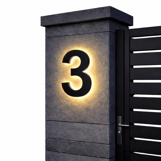 Moderne LED Huisnummers voor Buiten 11