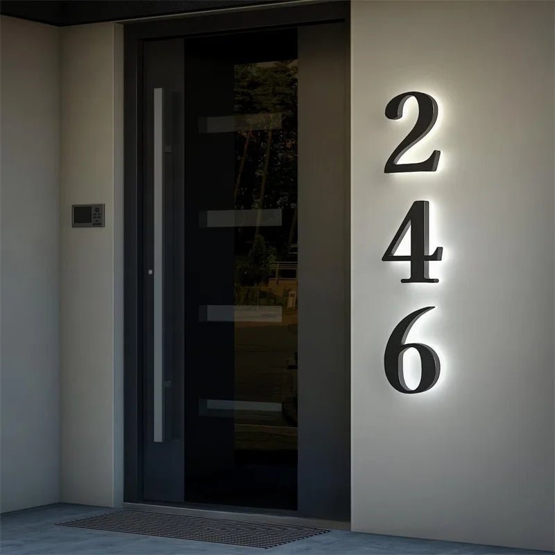 Moderne LED Huisnummers voor Buiten 4