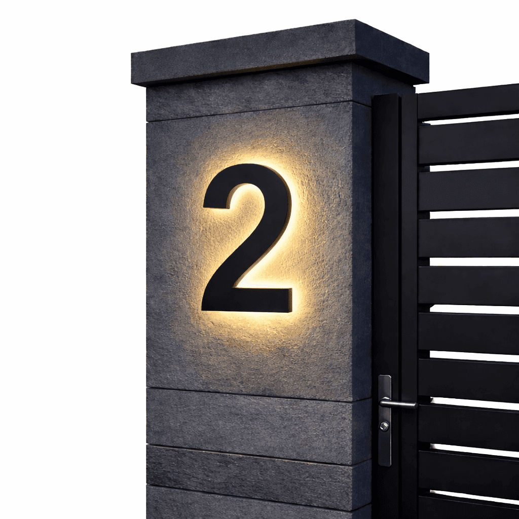 Moderne LED Huisnummers voor Buiten 9