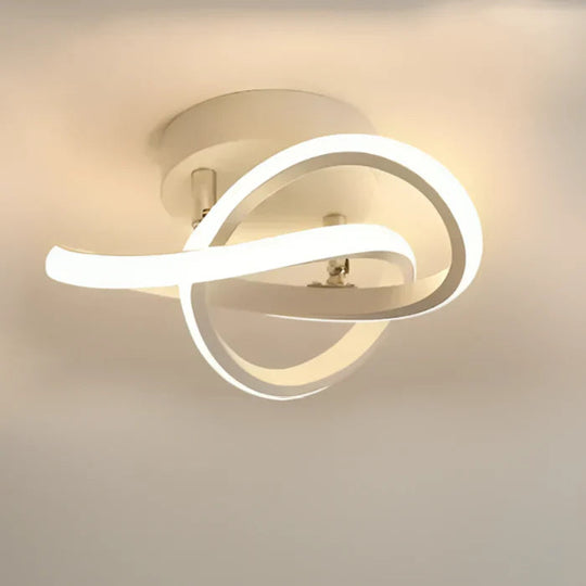 Moderne LED Plafondlamp Dubbel Ringdesign 11