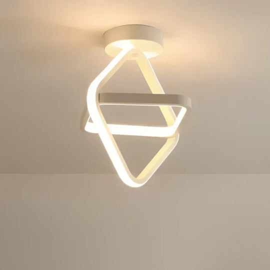 Moderne LED Plafondlamp Dubbel Ringdesign 5