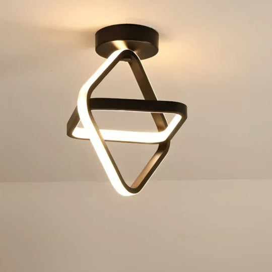 Moderne LED Plafondlamp Dubbel Ringdesign 6