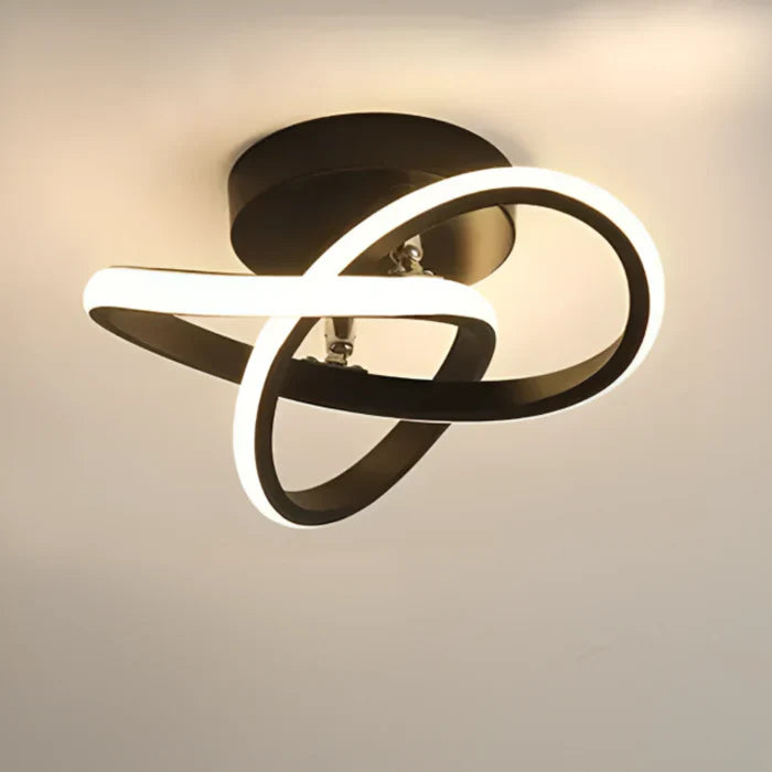 Moderne LED Plafondlamp Dubbel Ringdesign 7